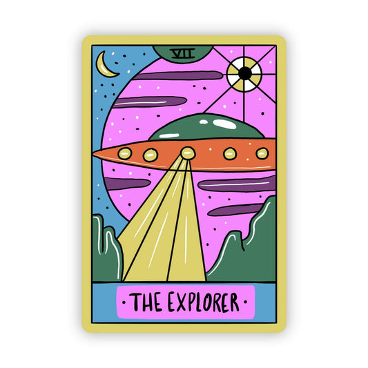 The Explorer Tarot Vinyl Sticker