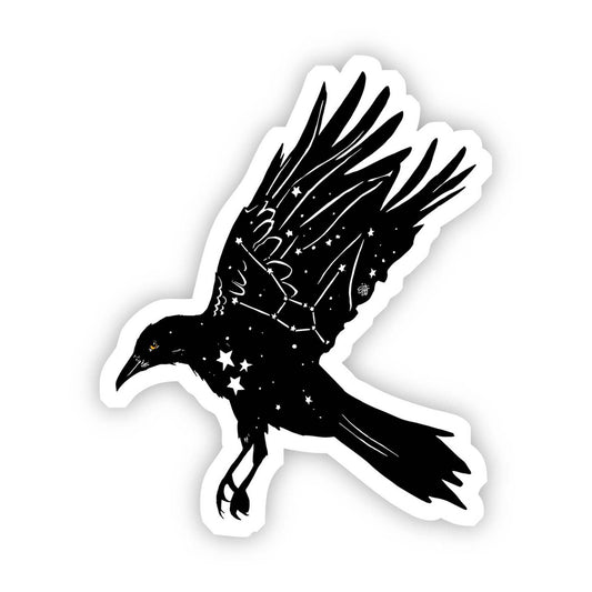 Flying Constellation Crow Vinyl Sticker