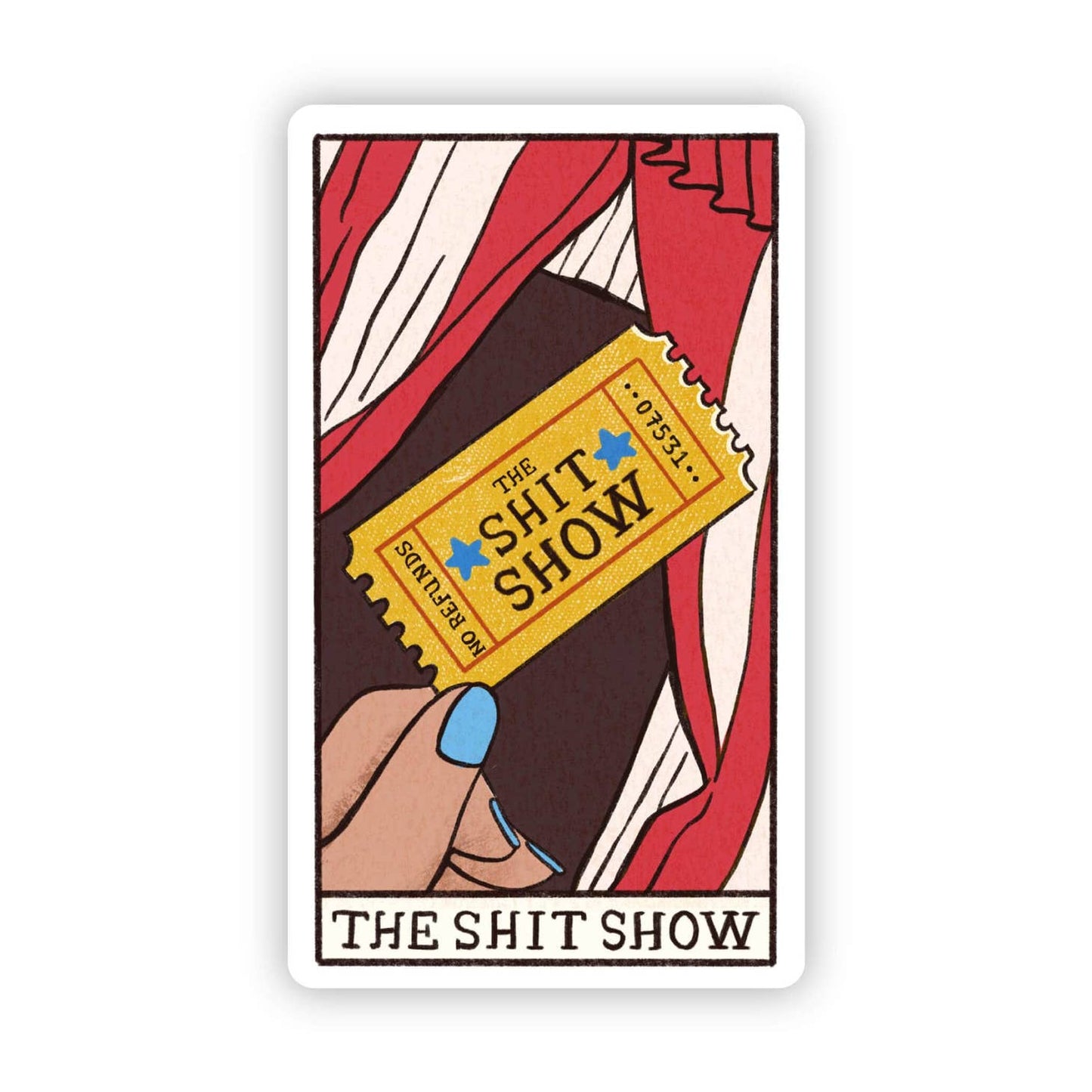 Shit Show Tarot Vinyl Sticker