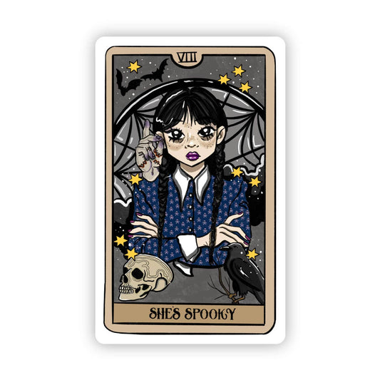 She's Spooky Tarot Vinyl Sticker