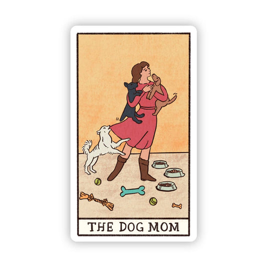 Dog Mom Tarot Vinyl Sticker