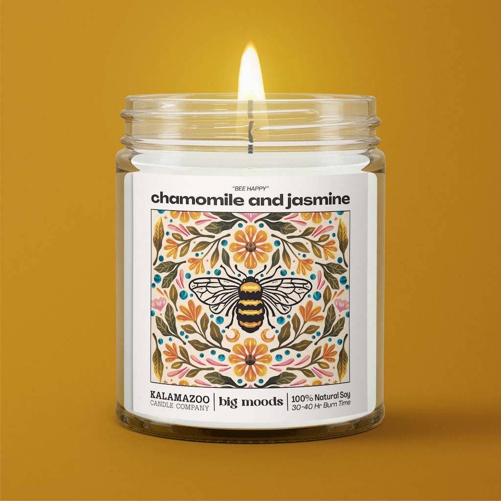 Bee Happy Chamomile & Jasmine Candle